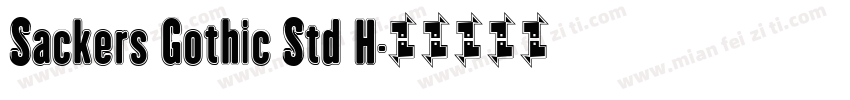Sackers Gothic Std H字体转换